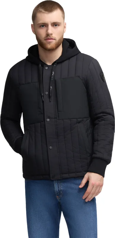 Carnelian Vertical Channel Quilted Shacket - Men's|-|Manteau-chemise matelassé à canaux verticaux Carnelian - Homme sold by Altitude Sports
