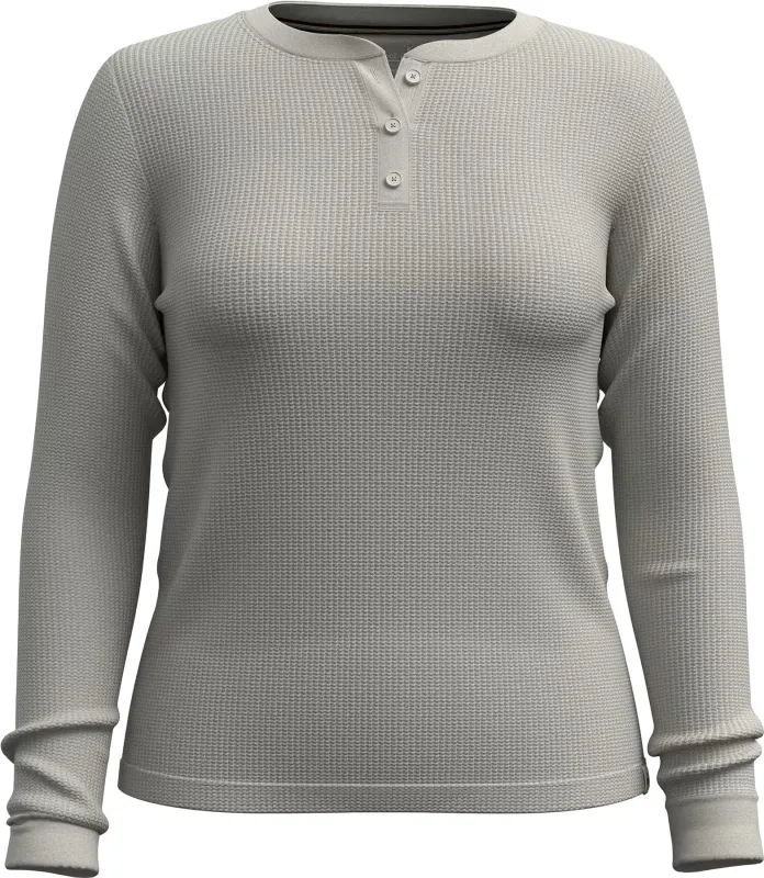 Waffle Long Sleeve Henley Shirt - Women's|-|Chandail à col boutonné à manches longues en tissu gaufré - Femme sold by Altitude Sports