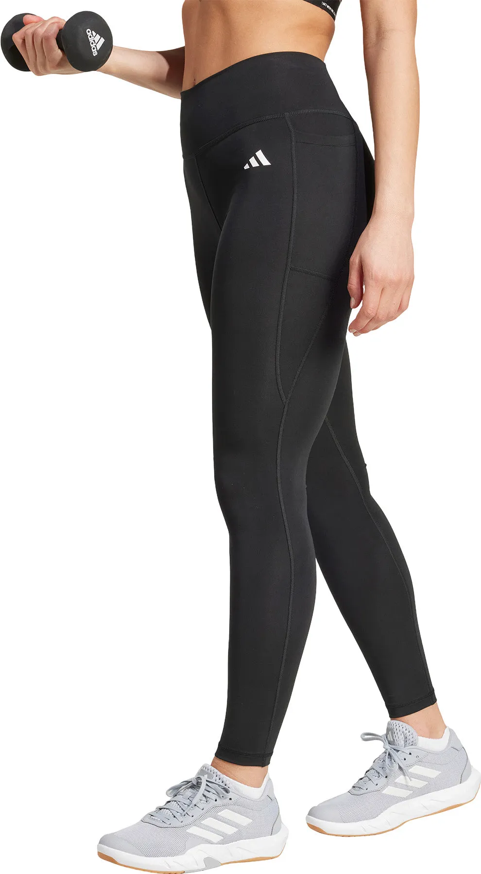 Optime Essentials Stash Pocket Full-Length Leggings - Women's|-|Leggings longs avec poche dissimulée Optime Essentials - Femme sold by Altitude Sports product image thumbnail 5
