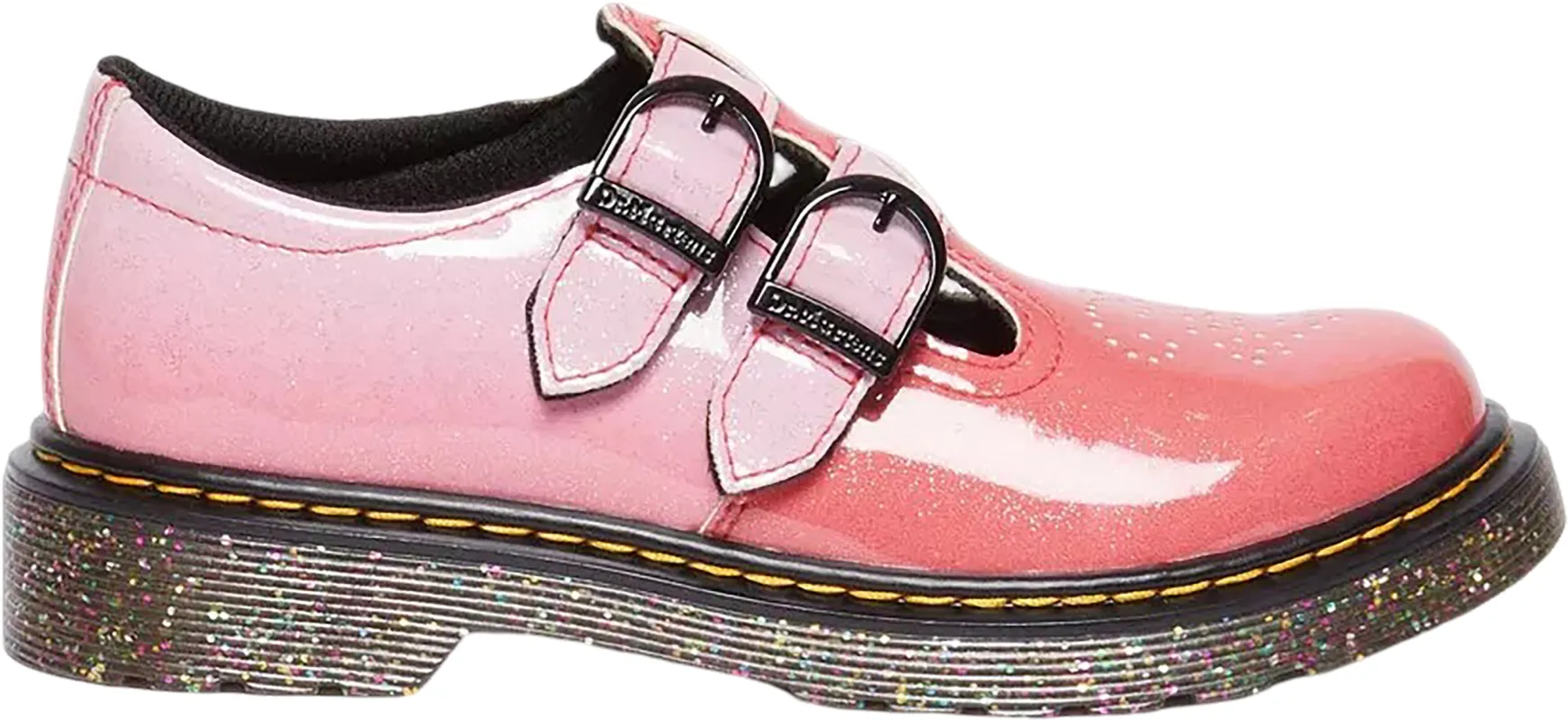8065 Gradient Glitter Leather Mary Jane Shoes - Junior|-|Souliers Mary Jane en cuir pailleté dégradé 8065 - Jeune sold by Altitude Sports