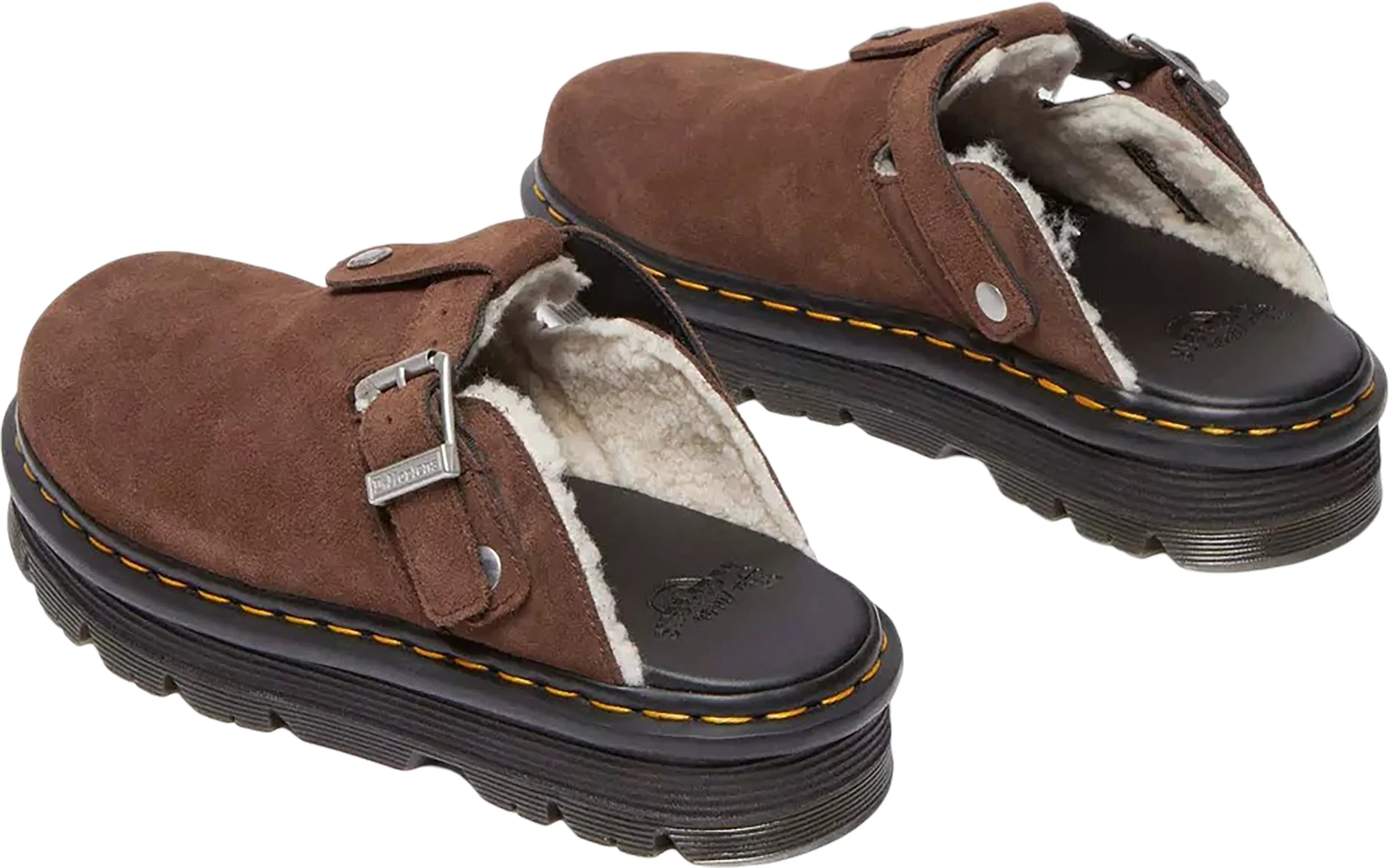 Zebzag Suede Fleece-Lined Platform Mules - Unisex|-|Pantoufles à plateforme en daim doublées polaire Zebzag - Unisexe sold by Altitude Sports product image thumbnail 2