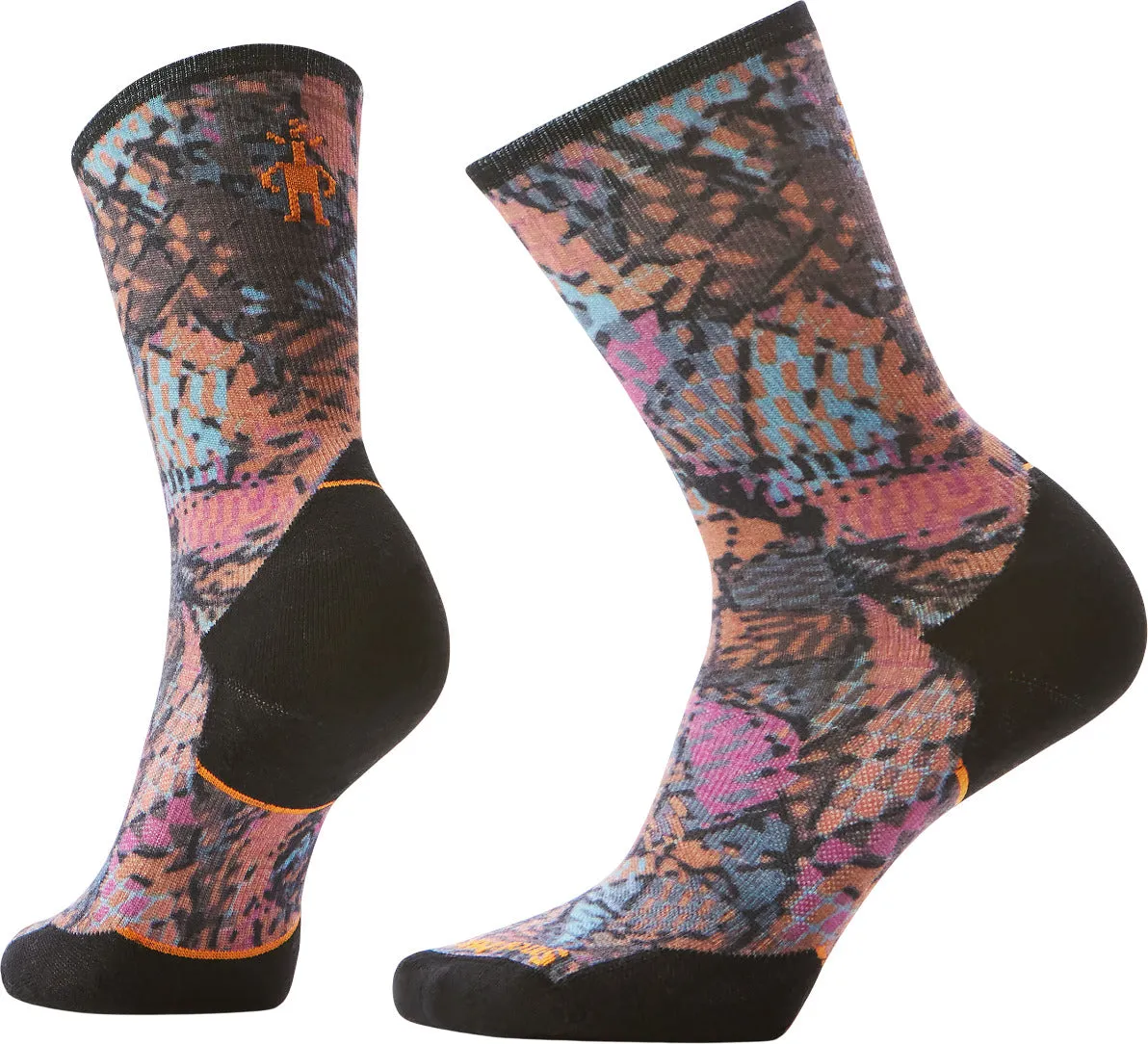 Trail Run Targeted Cushion Triangle Prism Print Crew Socks - Unisex|-|Chaussettes mi-mollet de trail à coussin ciblé avec imprimé triangle prism - Unisexe sold by Altitude Sports
