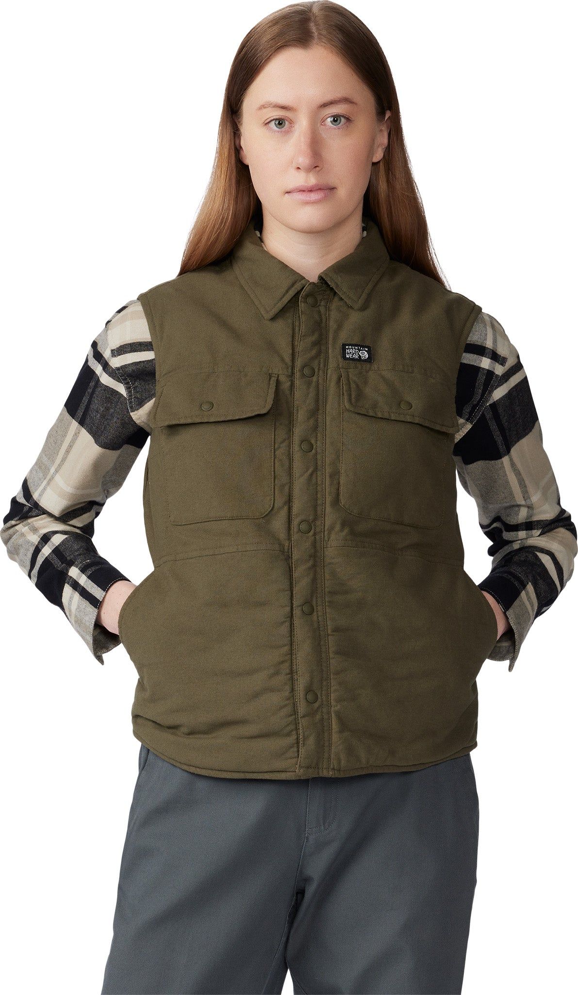 Insulated Flannel Vest - Women's|-|Veste isolée en flanelle - Femme sold by Altitude Sports