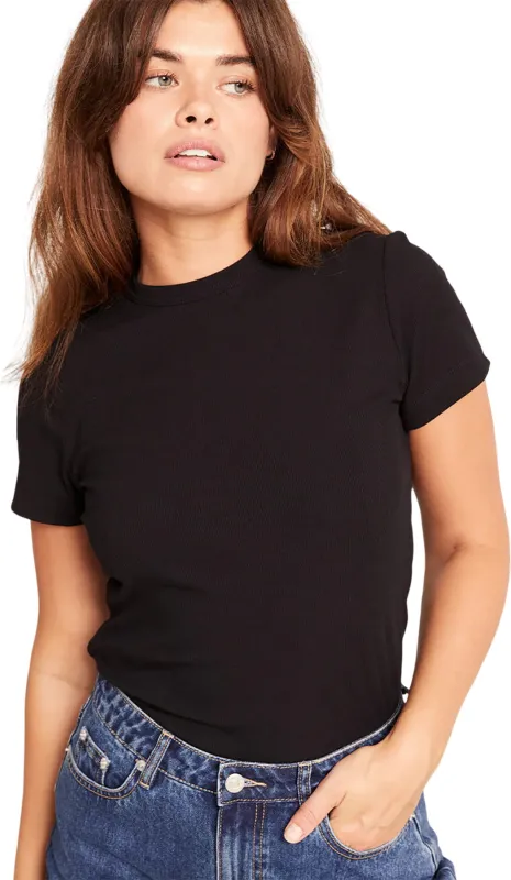 Ribbed Crew Neck T-Shirt - Women's|-|T-shirt côtelé à col rond - Femme sold by Altitude Sports