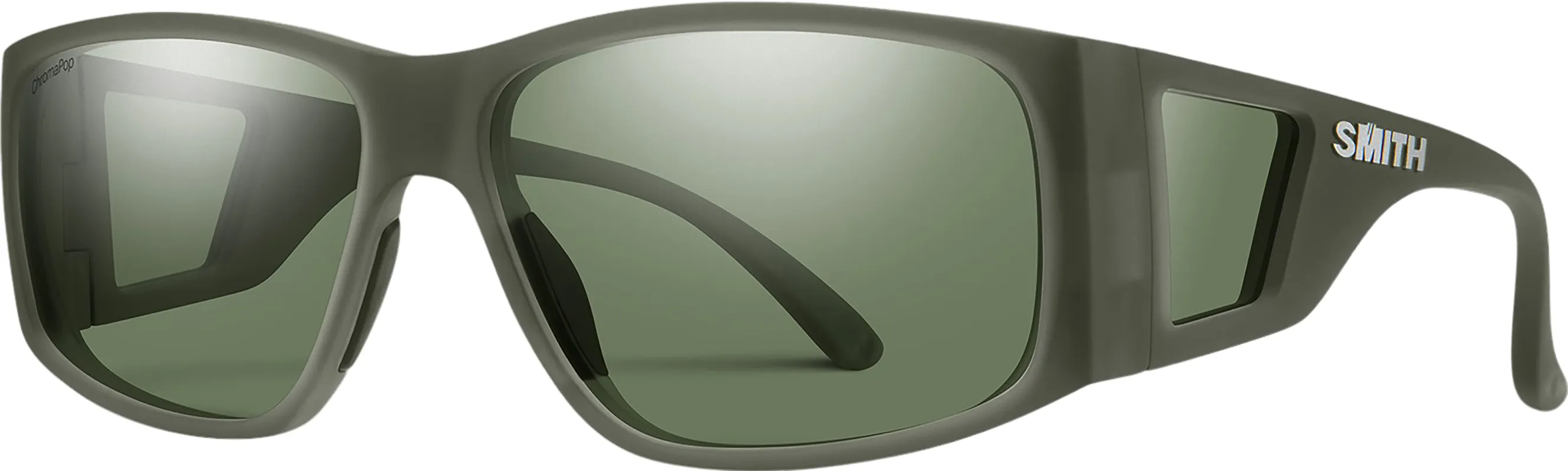 Monroe Peak Sunglasses - Matte Moss Crystal - ChromaPop Polarized Gray Green Lens|-|Lunettes de soleil Monroe Peak - Verres Matte Moss Crystal - ChromaPop Polarized Gray Green made by Smith Optics
