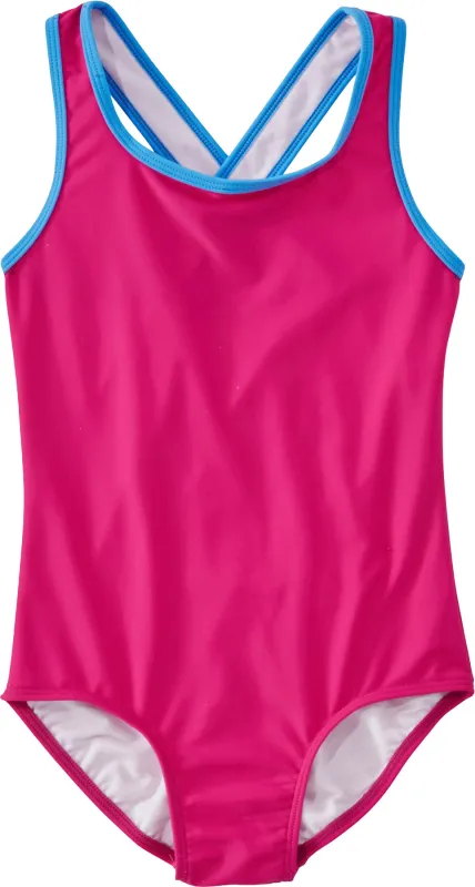 Tide Surfer Print One-Piece Swimsuit - Girls|-|Maillot de bain une-pièce imprimé Tide Surfer - Fille sold by Altitude Sports