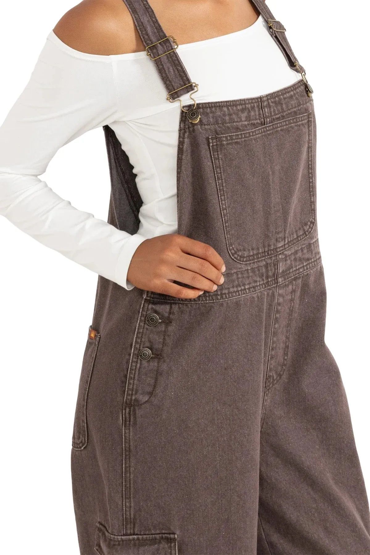 Charlie Wide Leg Cargo Overalls - Women's|-|Salopette cargo à jambe large Charlie - Femme sold by Altitude Sports product image thumbnail 3