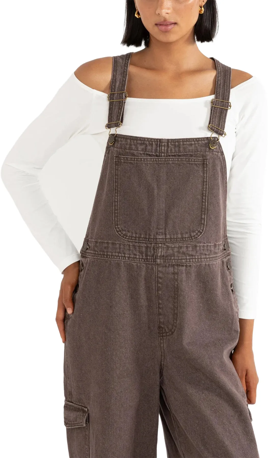 Charlie Wide Leg Cargo Overalls - Women's|-|Salopette cargo à jambe large Charlie - Femme sold by Altitude Sports product image thumbnail 4