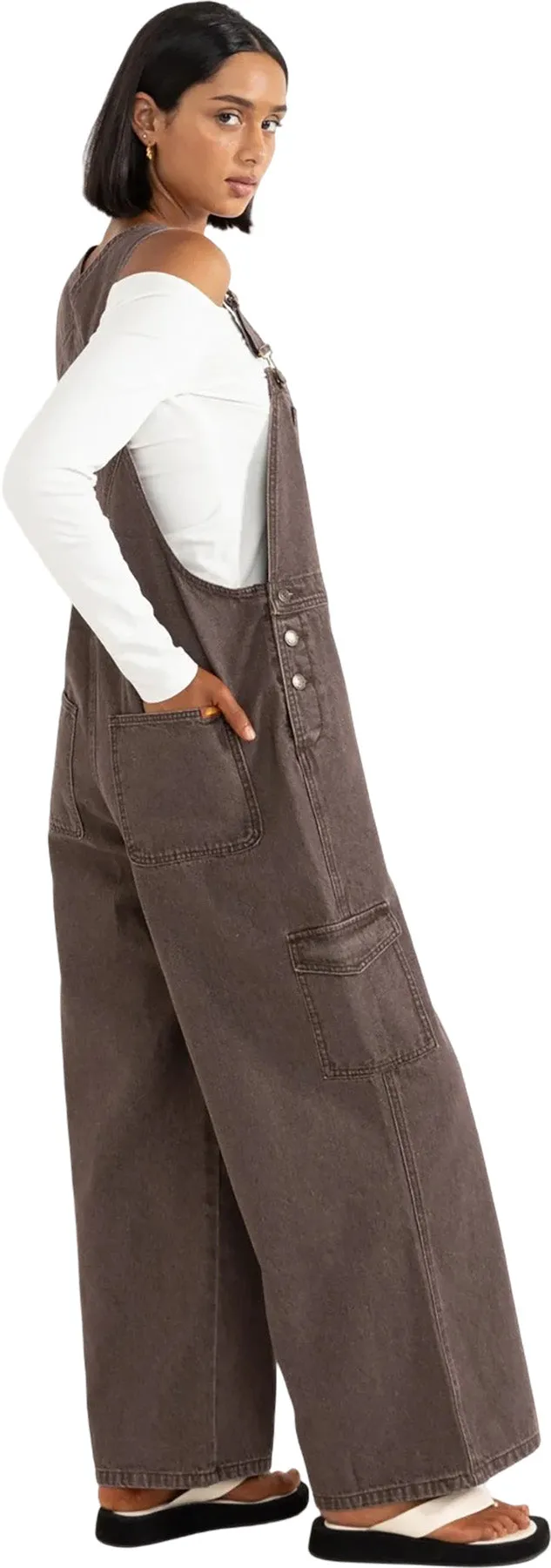 Charlie Wide Leg Cargo Overalls - Women's|-|Salopette cargo à jambe large Charlie - Femme sold by Altitude Sports product image thumbnail 2