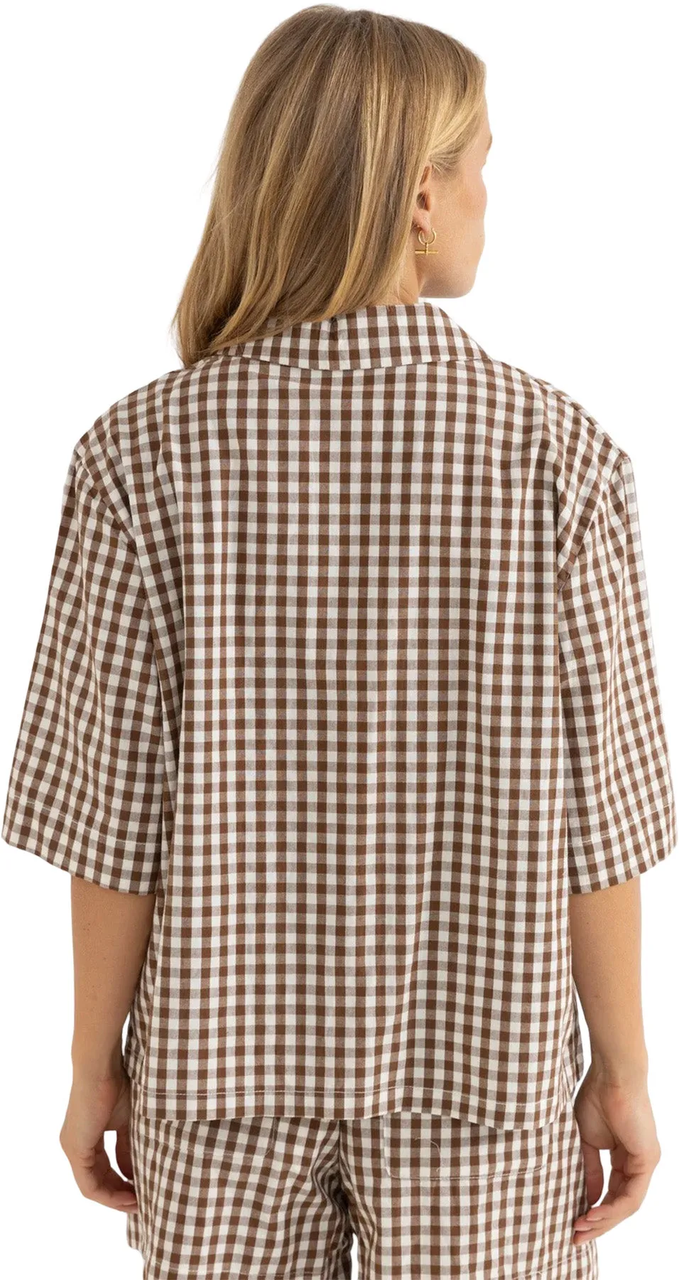 Birdie Gingham Tie Front Top - Women's|-|Haut à nouer à l’avant à carreaux vichy Birdie - Femme sold by Altitude Sports product image thumbnail 2