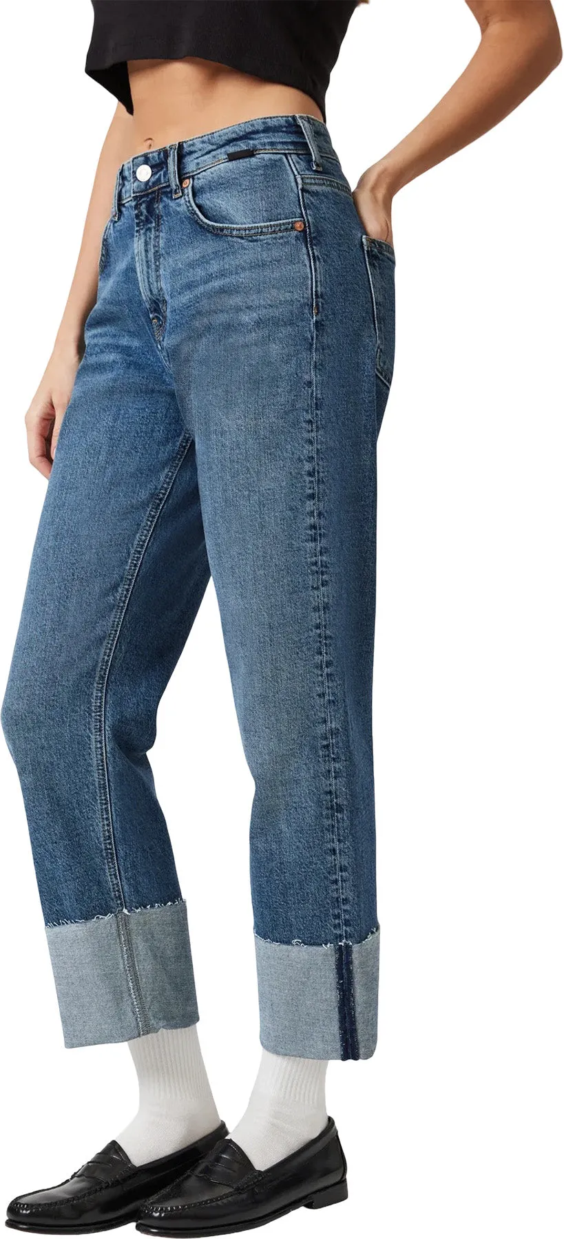 Savannah cuffed straight leg Jeans - Women's|-|Jean jambe droite à revers Savannah - Femme sold by Altitude Sports product image thumbnail 5