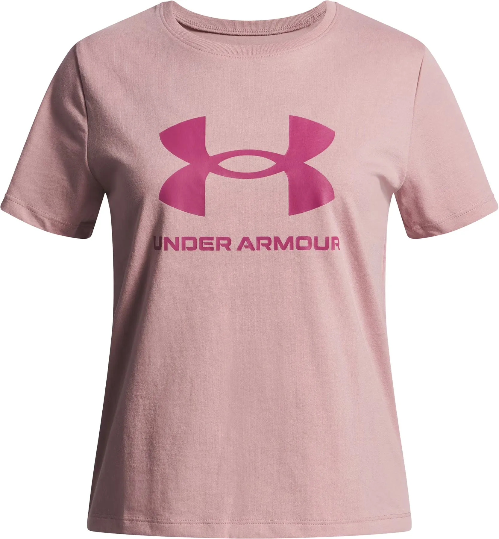 UA Big Logo Short Sleeve T-Shirt - Girls|-|T-shirt à manches courtes UA Big Logo - Fille sold by Altitude Sports
