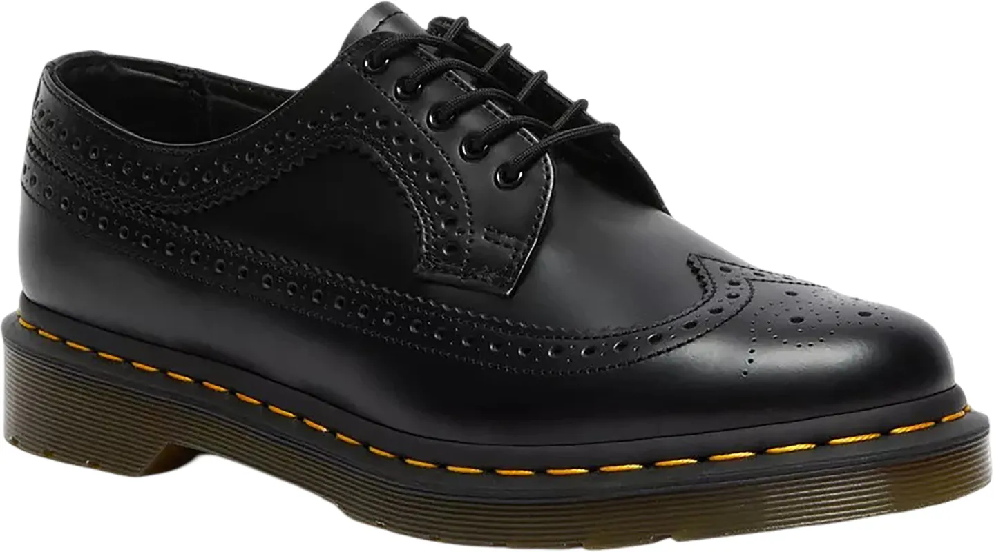 3989 Yellow Stitch Smooth Leather Brogue Shoes - Unisex|-|Souliers en cuir Brogue Smooth 3989 Yellow Stitch - Unisexe sold by Altitude Sports
