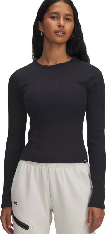 UA Rival Rib Long Sleeve Top - Women's|-|Haut à manches longues en côtes UA Rival - Femme sold by Altitude Sports
