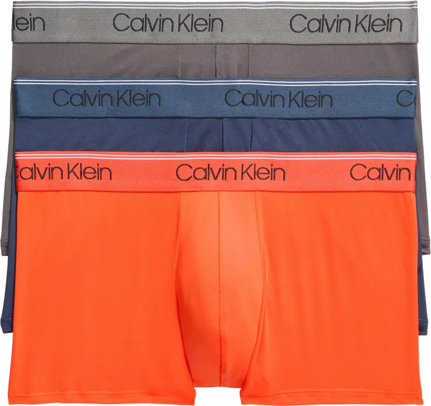 Micro Stretch 3-Pack Low Rise Trunks - Men's|-|Caleçon taille basse paquet de 3 Micro Stretch - Homme made by Calvin Klein