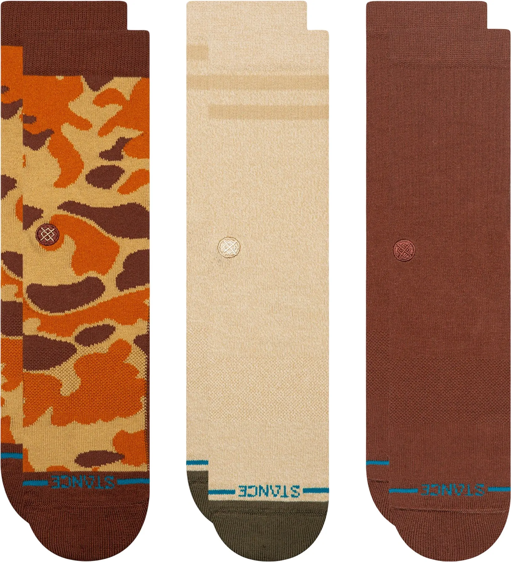 Camo 3 Pack Crew Socks - Unisex|-|Chaussettes mi-mollet paquet de 3 Camo - Unisexe sold by Altitude Sports