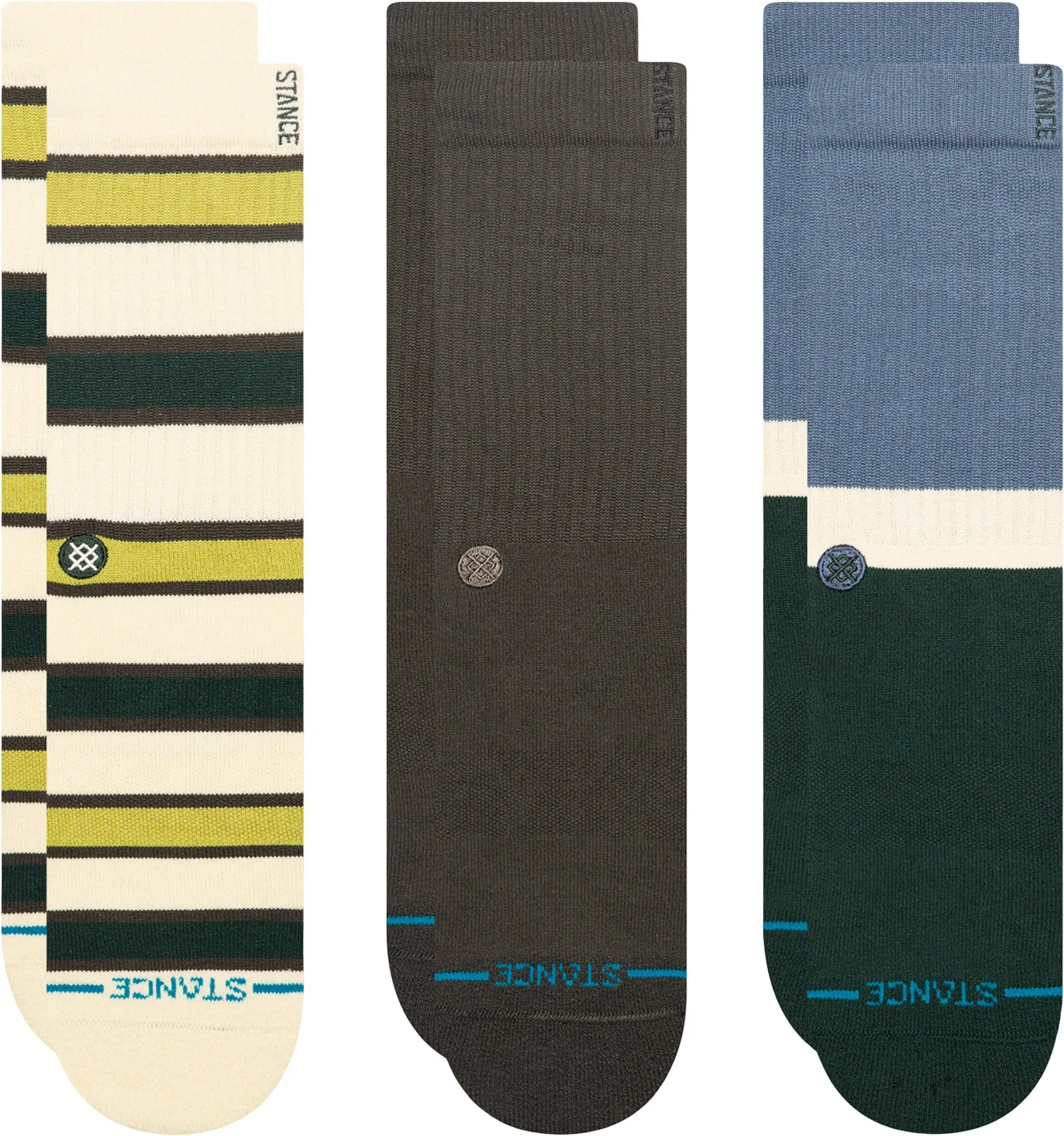 The Devon 3 Pack Crew Socks - Unisex|-|Chaussettes mi-mollet paquet de 3 The Devon - Unisexe sold by Altitude Sports