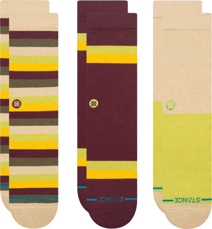 Upstate 3 Pack Crew Socks - Unisex|-|Chaussettes mi-mollet paquet de 3 Upstate - Unisexe sold by Altitude Sports