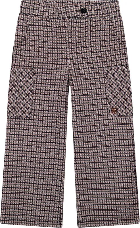 Jacquard Knit Flare Pants with Houndstooth Pattern - Little Girl|-|Pantalon évasé en tricot jacquard à motif pied-de-poule - Petite fille sold by Altitude Sports