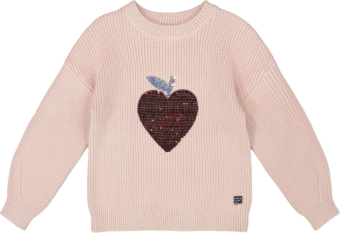 Knit Sweater with Sequin Heart - Big Girl|-|Chandail en tricot avec cœur en sequins - Grande fille sold by Altitude Sports