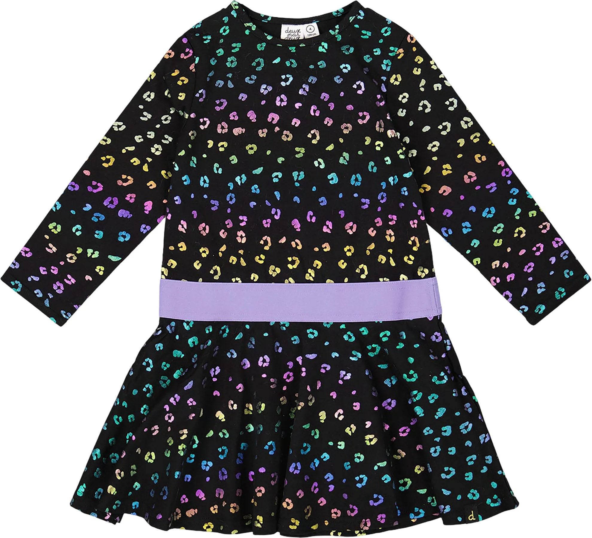 Multicolor Leopard Jersey Dress - Big Girl|-|Robe en jersey Multicolore Leopard - Grande fille sold by Altitude Sports