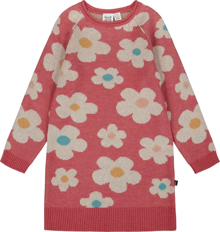 Knitted Dress with Flower Jacquard - Little Girl|-|Robe en tricot avec jacquard de fleurs - Petite fille sold by Altitude Sports