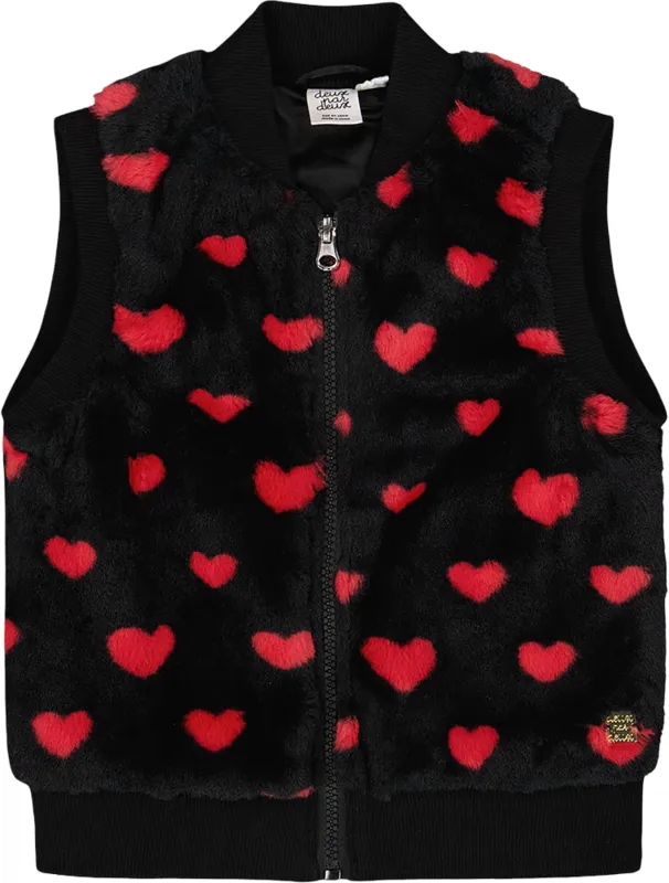 Faux Fur Sleeveless Vest - Big Girl|-|Veste sans manches zippée en fausse fourrure - Grande fille sold by Altitude Sports