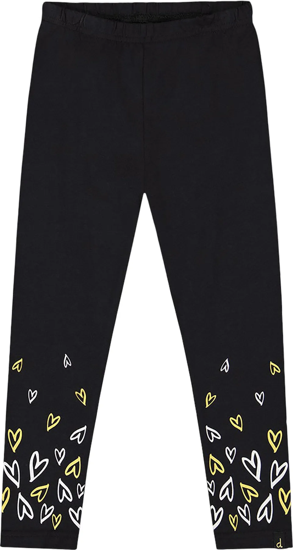 Pink With Hearts Organic Cotton Leggings - Big Girl|-|Legging en coton biologique Rose et Coeurs - Grande fille sold by Altitude Sports product image thumbnail 2