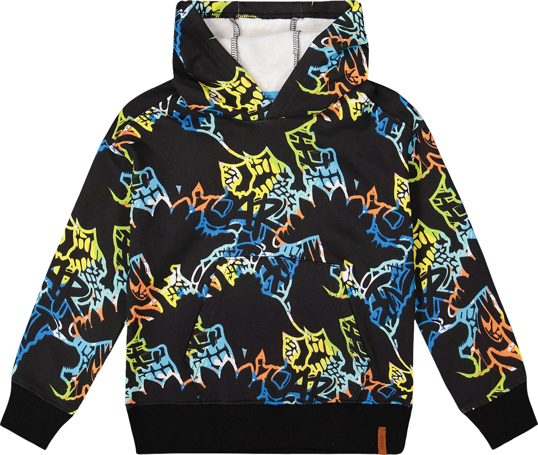 Black Printed Hooded Fleece Sweatshirt - Big Boy|-|Chandail en molleton à capuchon imprimé Noir - Grand garçon sold by Altitude Sports