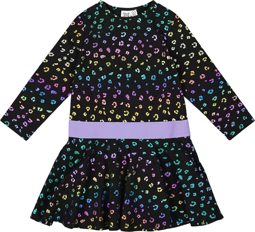 Multicolor Leopard Jersey Dress - Little Girl|-|Robe en jersey Multicolore Leopard - Petite fille sold by Altitude Sports