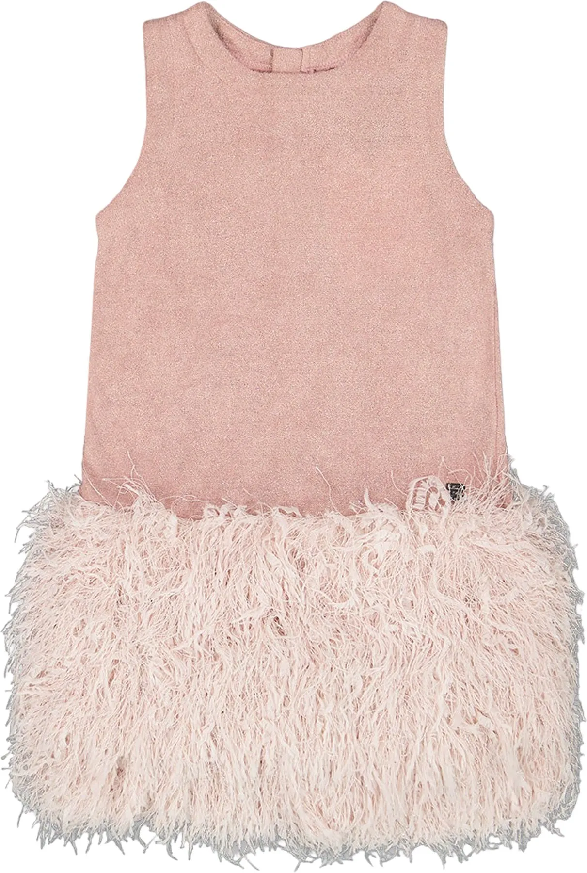 Sleeveless Bi-Material Lurex Dress with Feathers - Big Girl|-|Robe bi-matière sans manches en lurex avec jupe à plumes - Grande fille sold by Altitude Sports product image thumbnail 2