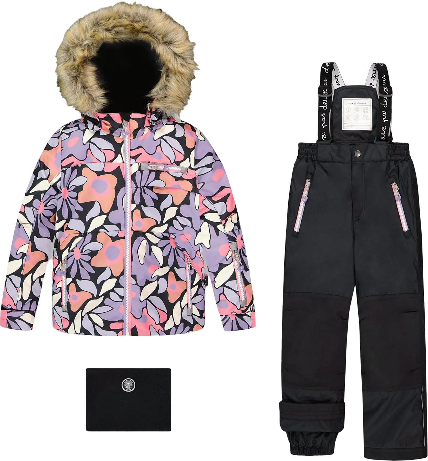 Allover Print-Black Play Two-Piece Snowsuit - Big Girl|-|Habit de neige deux pièces Play Allover Print-Noir - Grande fille sold by Altitude Sports product image thumbnail 2