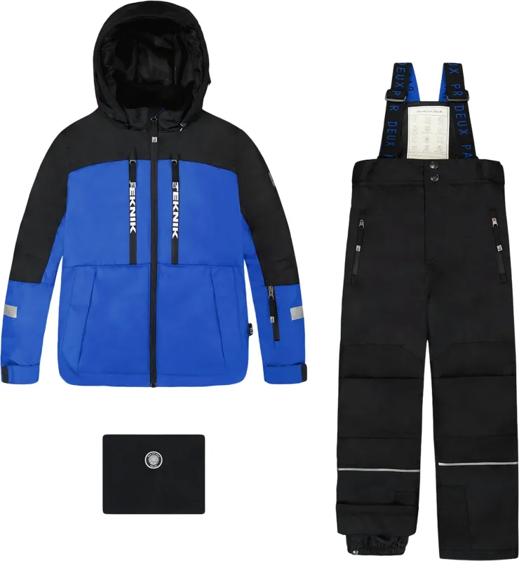 Royal Blue Teknik Two-Piece Snowsuit - Little Boy|-|Habit de neige deux pièces Teknik Royal Bleu - Petit garçon made by deux par deux