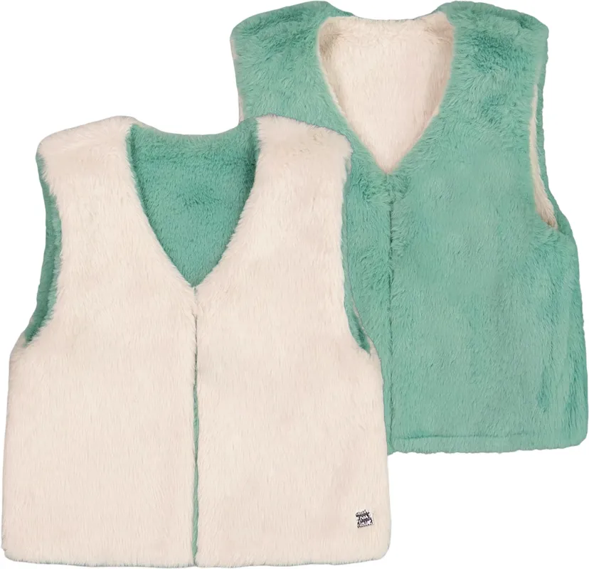 Reversible Faux Fur Vest - Big Girl|-|Veste réversible en fausse fourrure - Grande fille sold by Altitude Sports