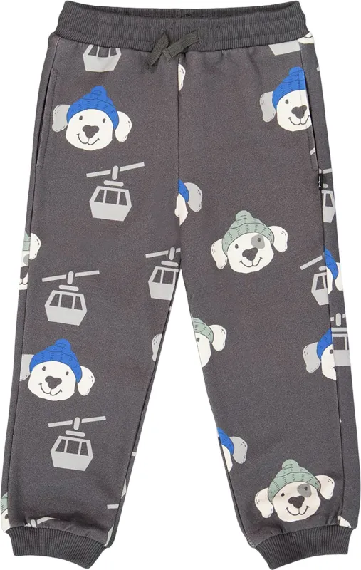 Gray Dog Print Fleece Sweatpants - Little Boy|-|Pantalon de survêtement en molleton Gris Chien - Petit garçon sold by Altitude Sports