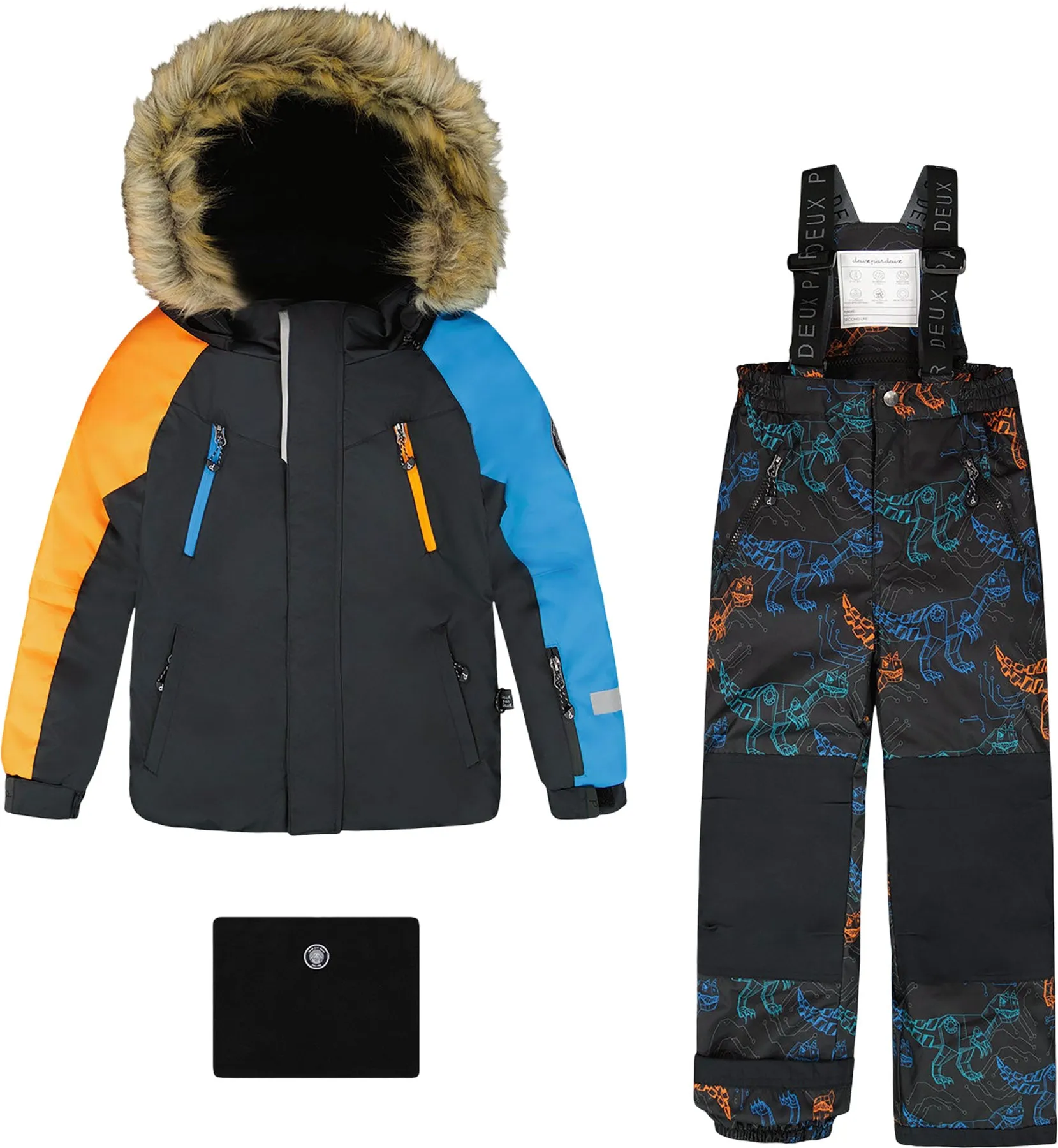 Blue Play Two-Piece Snowsuit with Printed Jacket - Big Boy|-|Habit de neige deux pièces avec manteau imprimé Play Bleu - Grand garçon sold by Altitude Sports product image thumbnail 2