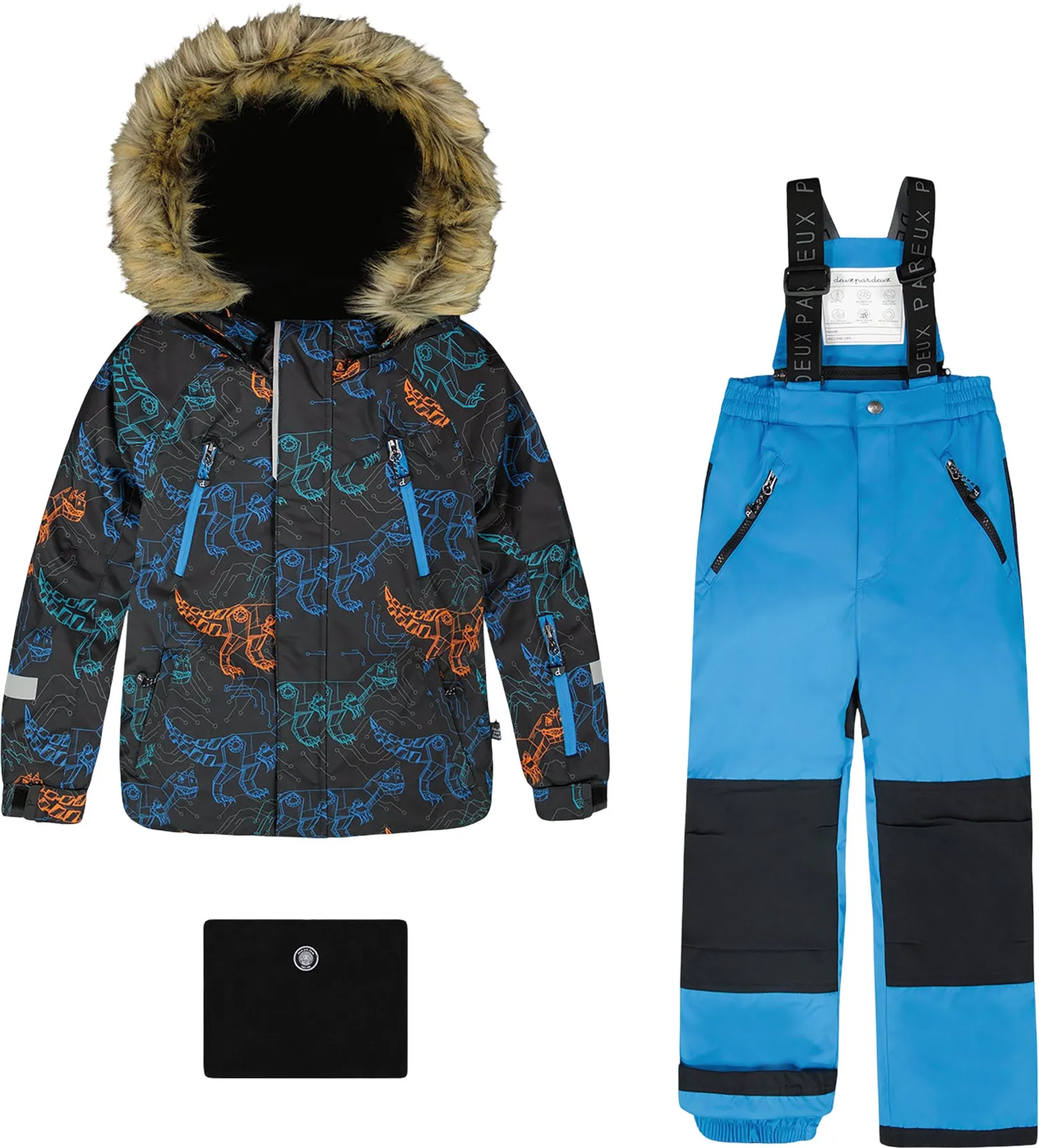 Blue Play Two-Piece Snowsuit with Printed Jacket - Big Boy|-|Habit de neige deux pièces avec manteau imprimé Play Bleu - Grand garçon sold by Altitude Sports