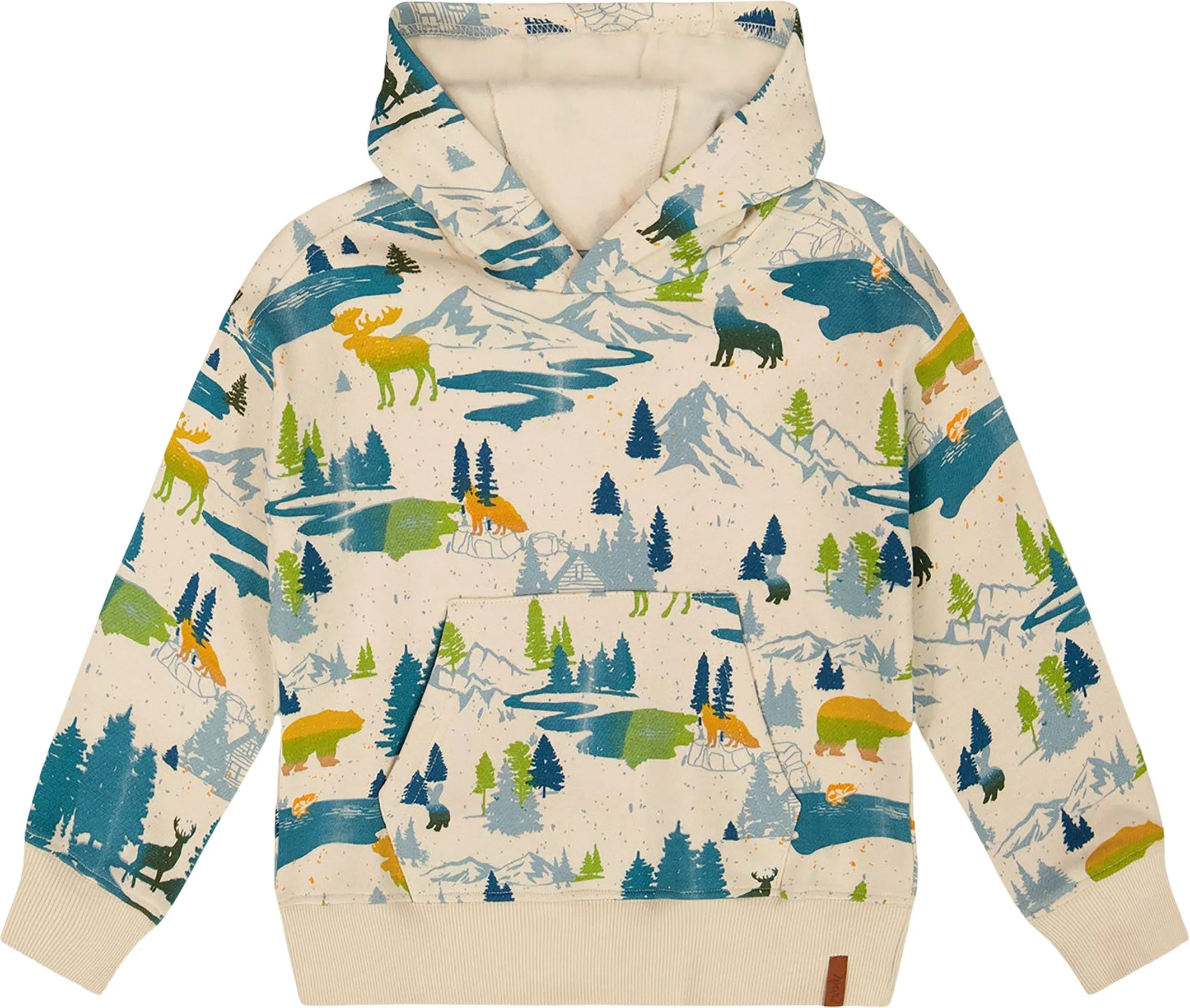 Beige Printed Hooded Fleece Sweatshirt - Big Boy|-|Chandail en molleton à capuchon imprimé Beige - Grand garçon sold by Altitude Sports