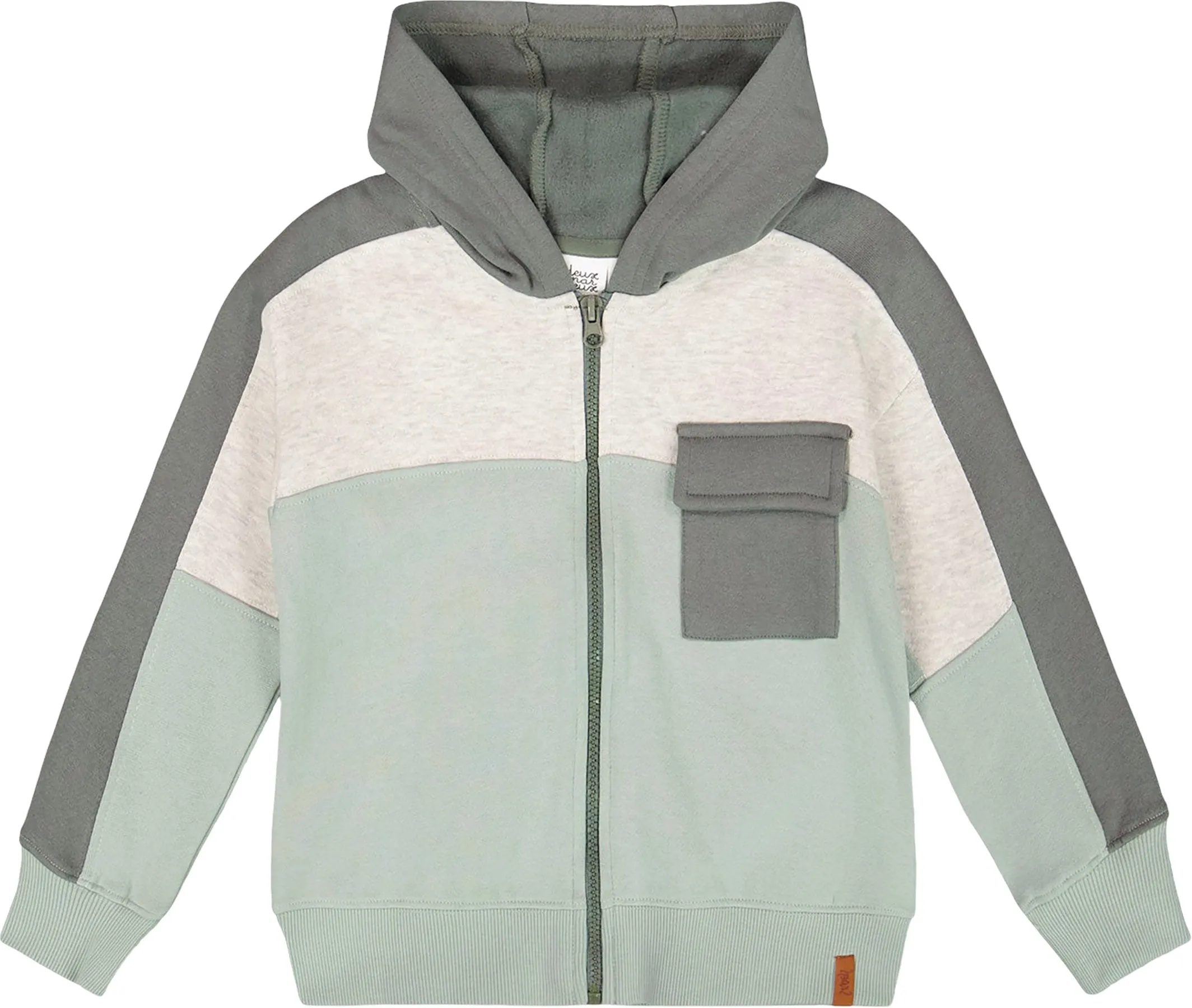Full Zip Fleece Color Block Sweatshirt - Big Boy|-|Chandail en molleton zippé à blocs de couleurs - Grand garçon sold by Altitude Sports product image thumbnail 2