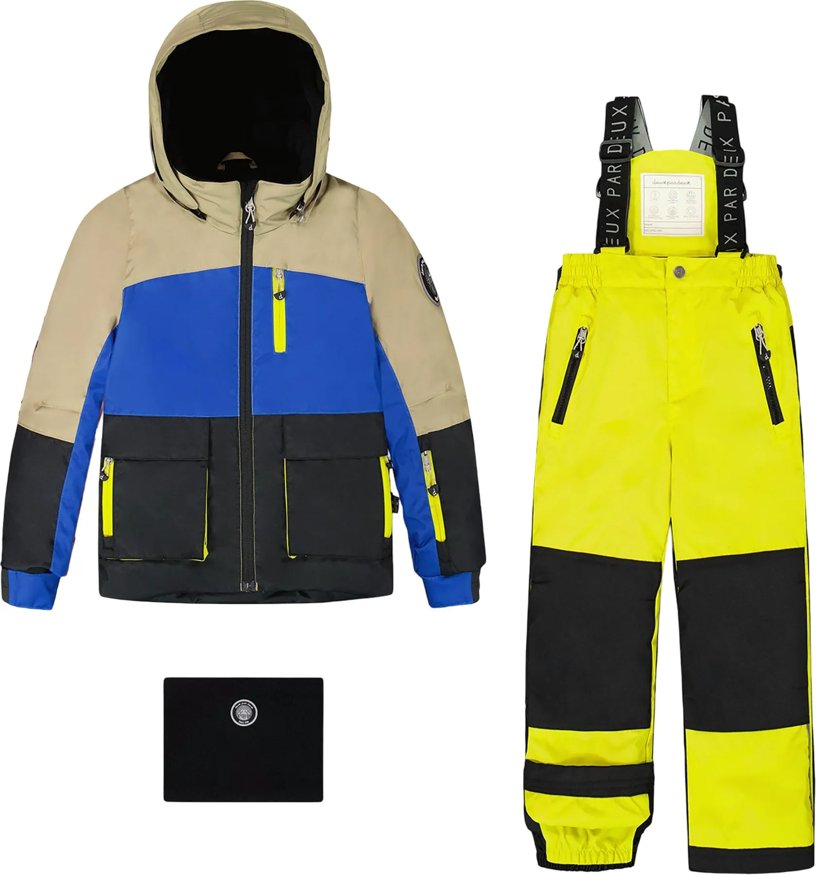 Black Printed Play Two-Piece Snowsuit - Big Boy|-|Habit de neige deux pièces Play imprimé Noir - Grand garçon sold by Altitude Sports