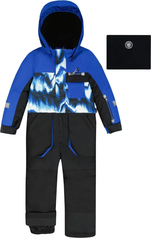 Play One-Piece Snowsuit with Print and Colorblock - Little Boy|-|Combinaison de neige imprimé et blocs de couleurs Play - Petit garçon sold by Altitude Sports
