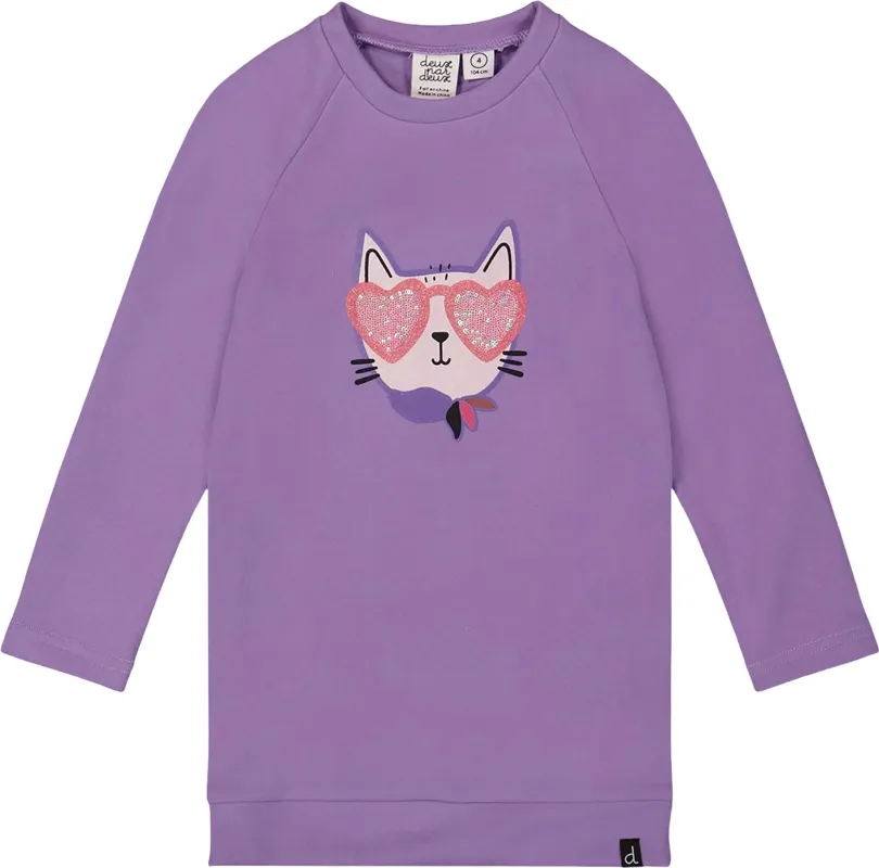 Super Softtunic T-Shirt with Graphic Print - Big Girl|-|Tunique en jersey ultra-doux avec imprimé graphique - Grande fille made by deux par deux