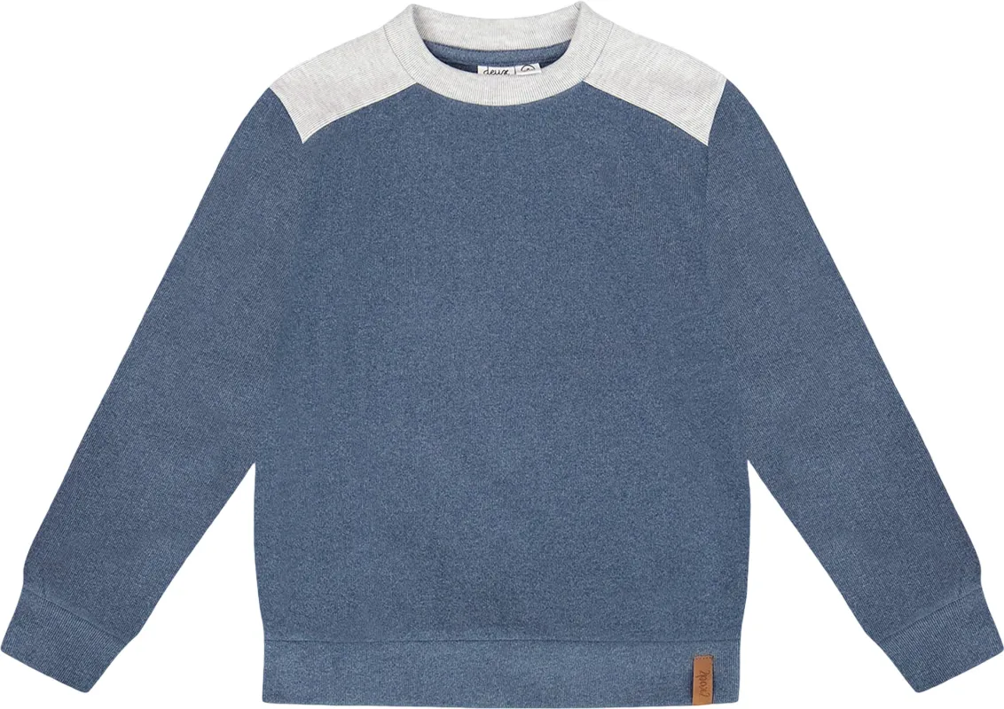 Super Soft Long Sleeve Flat Back Rib Top with Elbow Patches - Little Boy|-|Haut côtelé plat ultra-doux à manches longues avec coudières - Petit garçon sold by Altitude Sports