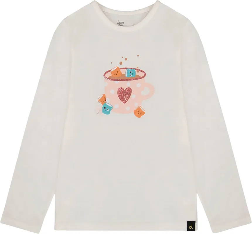Big Flowers Organic Cotton Long Sleeve T-Shirt - Little Girl|-|T-shirt manches longues en coton biologique - Petite fille sold by Altitude Sports