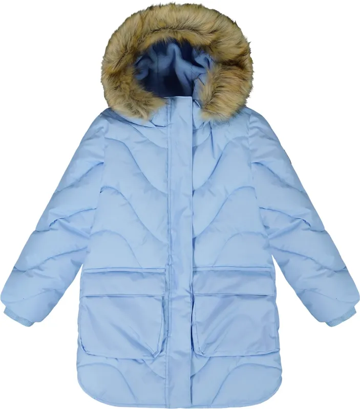 Long Wavy Quilt Puffy Winter Coat - Big Girl |-|Manteau d’hiver matelassé bouffant à motifs ondulés - Grande fille sold by Altitude Sports