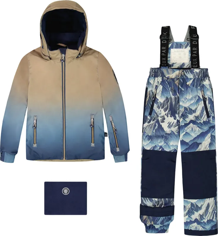 Gradient Black Play Two-Piece Snowsuit with Jacket - Little Boy|-|Habit de neige deux pièces avec manteau Play dégradé Noir - Petit garçon made by deux par deux