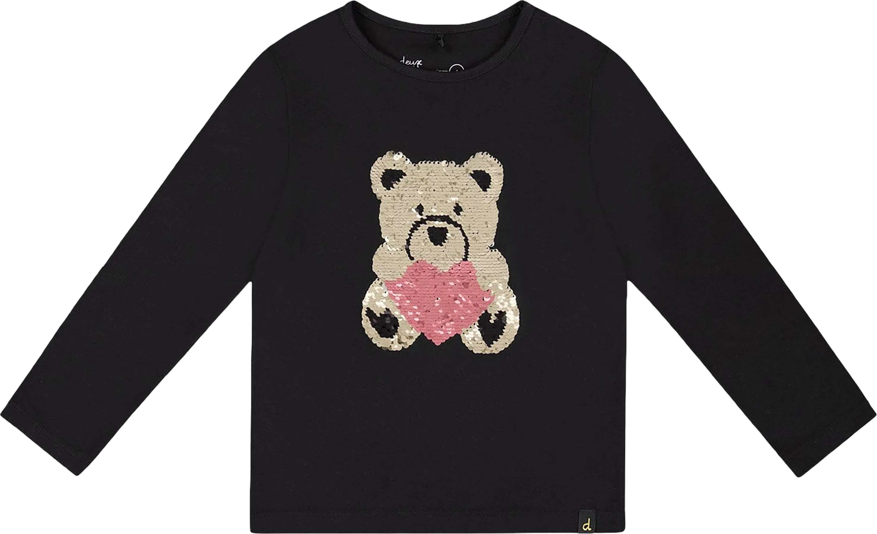 Sequin Teddy Bear Organic Cotton T-Shirt - Little Girl|-|T-shirt en coton biologique Sequin Teddy Bear - Petite fille sold by Altitude Sports product image thumbnail 2