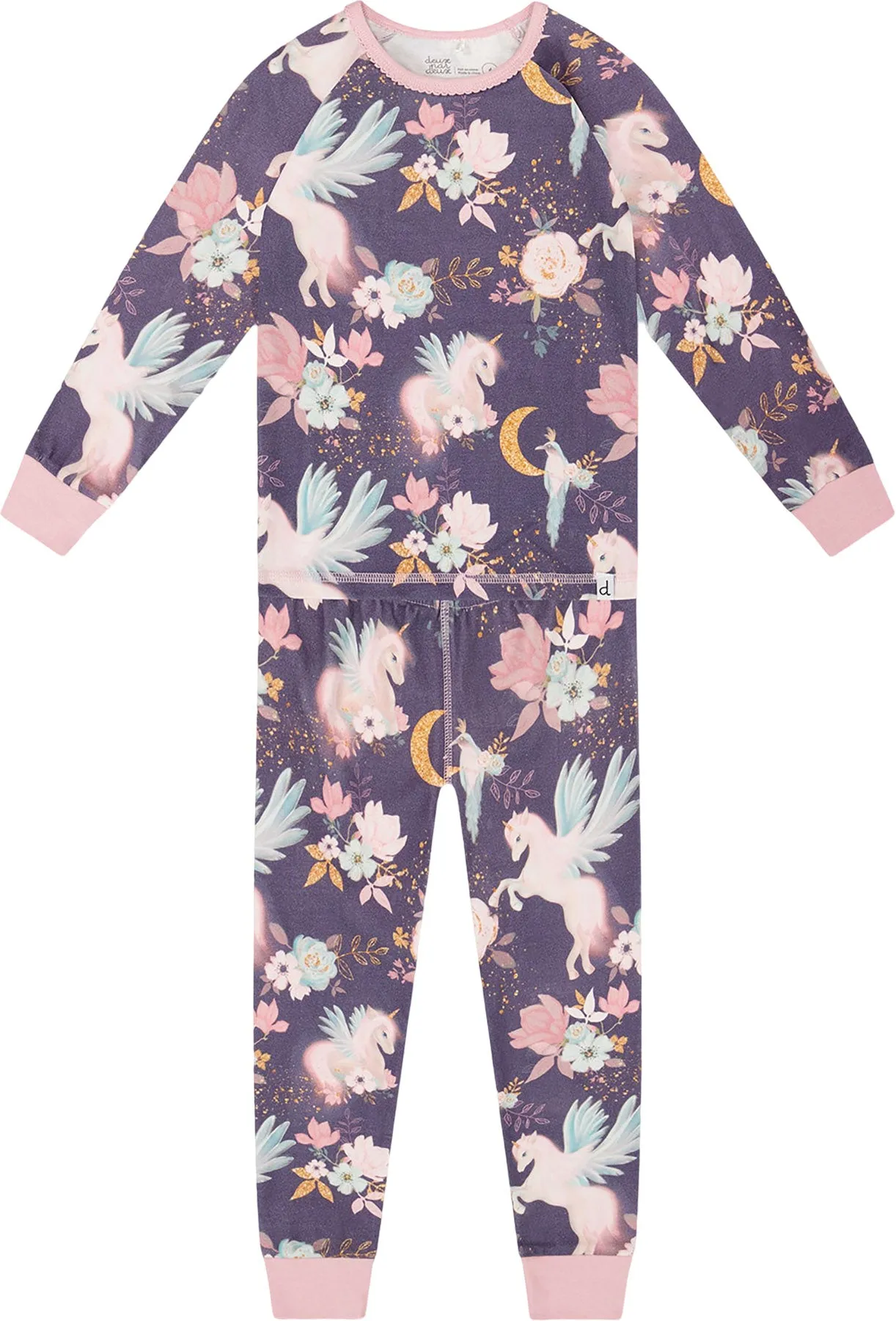 Organic Cotton Two-Piece Pajamas - Little Girl|-|Pyjama deux pièces en coton biologique - Petite fille sold by Altitude Sports product image thumbnail 3