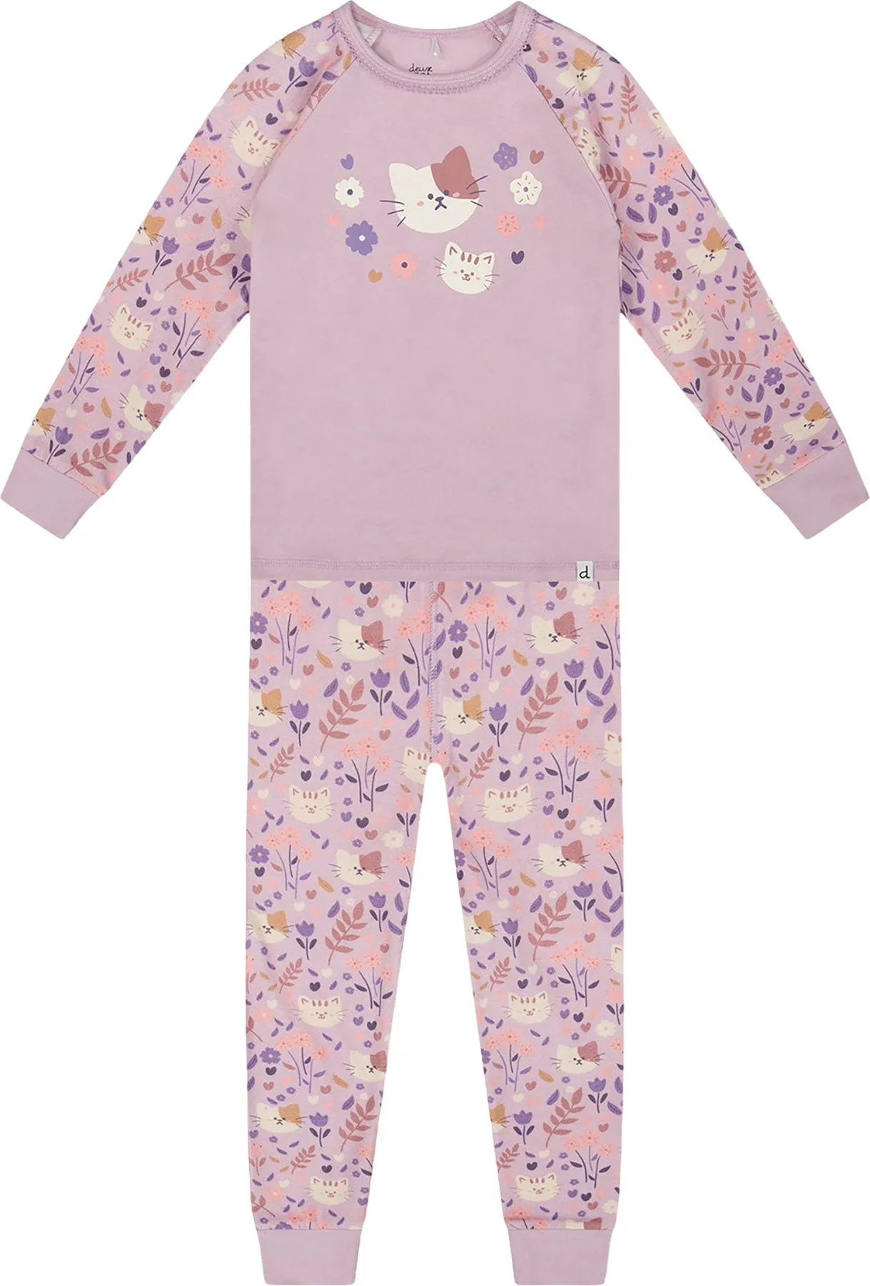 Organic Cotton Two-Piece Pajamas - Little Girl|-|Pyjama deux pièces en coton biologique - Petite fille sold by Altitude Sports product image thumbnail 2