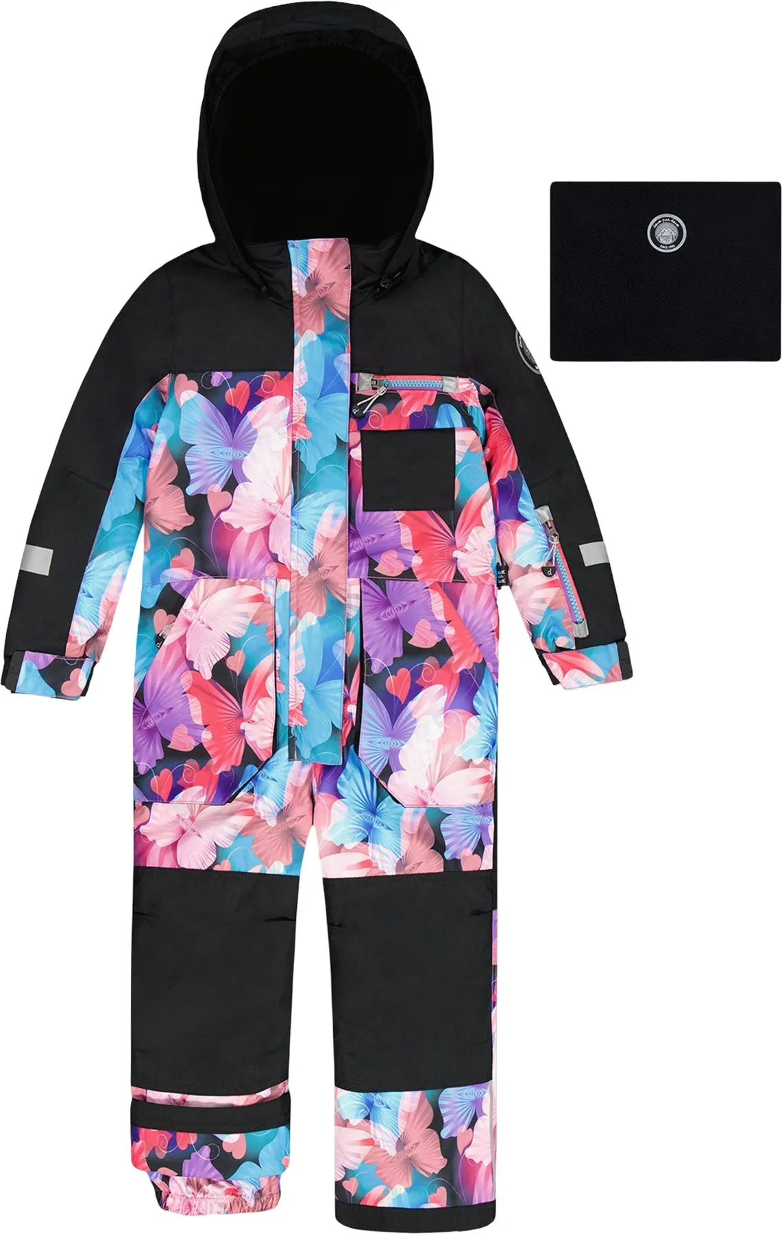 Black Butterfly Print Play One-Piece Snowsuit - Little Girl|-|Combinaison de neige Play Noir Butterfly - Petite fille sold by Altitude Sports